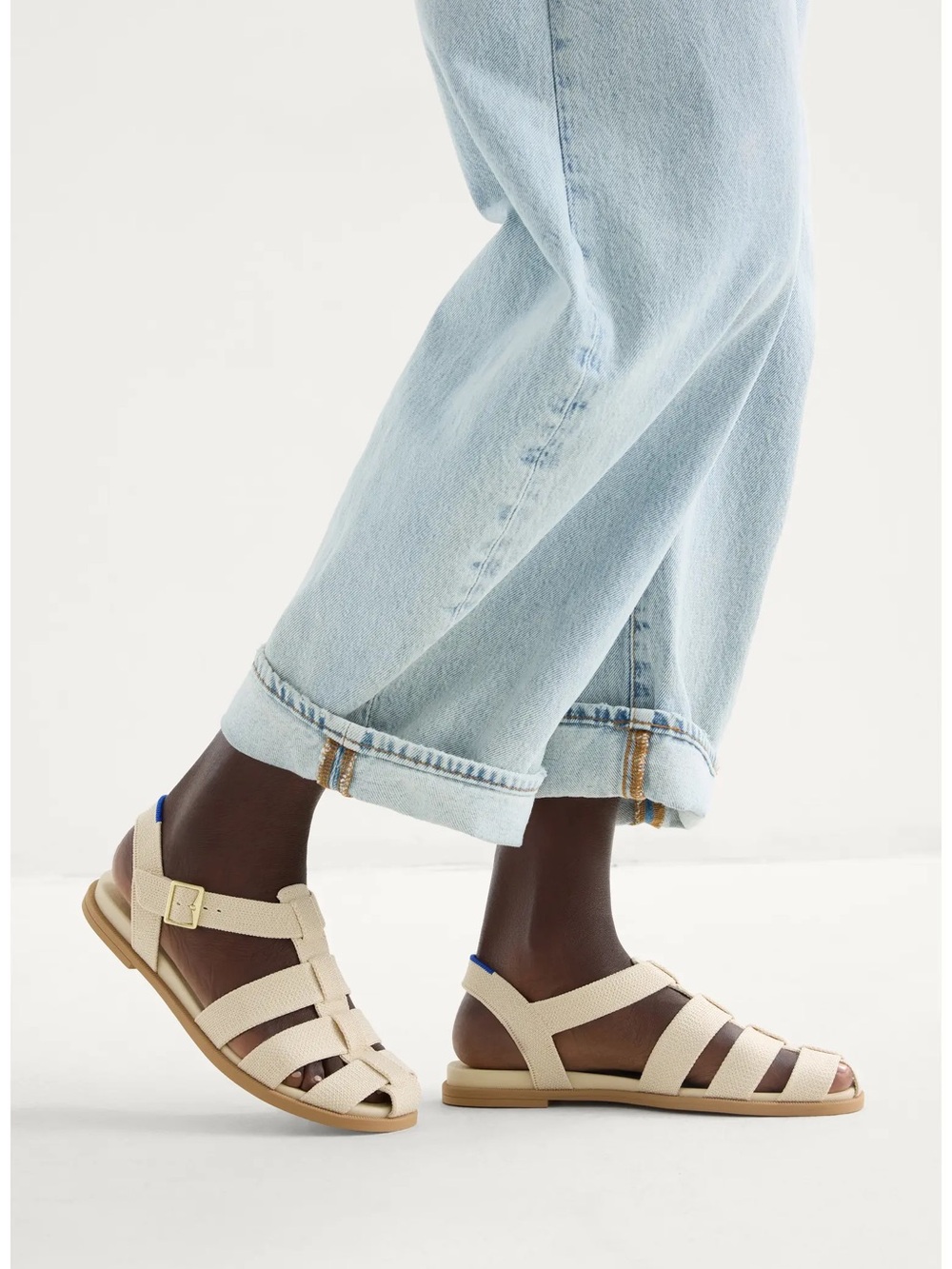 Rothy’s Fisherman Sandals in Cream